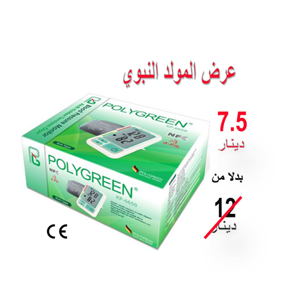 Picture of OFFER POLYGREEN Blood Pressure Monitor kp-6650